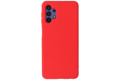 BAOHU Hoesje Geschikt voor de Samsung Galaxy A32 4G - Fashion Color Backcover Telefoonhoesje - Rood