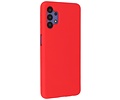 BAOHU Hoesje Geschikt voor de Samsung Galaxy A32 4G - Fashion Color Backcover Telefoonhoesje - Rood