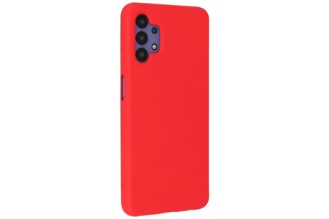 BAOHU Hoesje Geschikt voor de Samsung Galaxy A32 4G - Fashion Color Backcover Telefoonhoesje - Rood