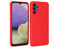BAOHU Hoesje Geschikt voor de Samsung Galaxy A32 4G - Fashion Color Backcover Telefoonhoesje - Rood