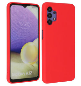 BAOHU Samsung Galaxy A32 4G Hoesje Fashion Backcover Telefoonhoesje Rood