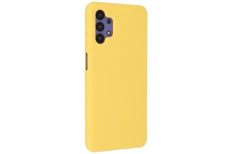 BAOHU Hoesje Geschikt voor de Samsung Galaxy A32 4G - Fashion Color Backcover Telefoonhoesje - Geel