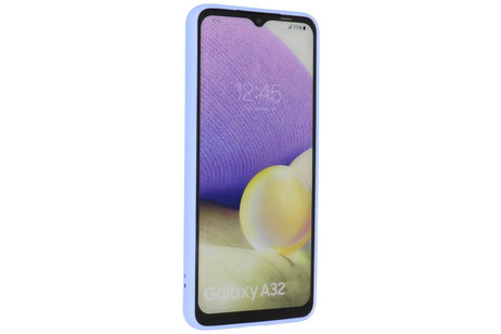 BAOHU Hoesje Geschikt voor de Samsung Galaxy A32 4G - Fashion Color Backcover Telefoonhoesje - Paars