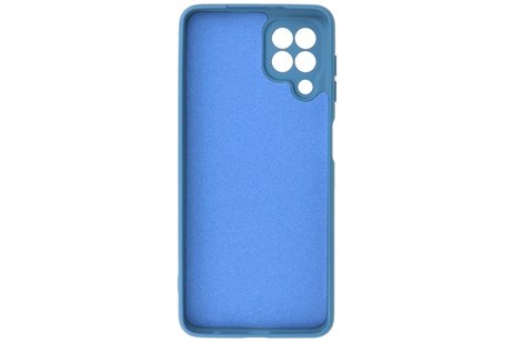 Hoesje Geschikt voor de Samsung Galaxy A22 4G - Fashion Color Backcover Telefoonhoesje - Navy