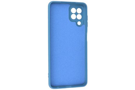 BAOHU Hoesje Geschikt voor de Samsung Galaxy A22 4G - Fashion Color Backcover Telefoonhoesje - Navy