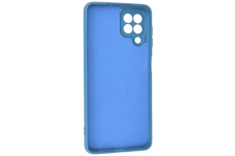 Hoesje Geschikt voor de Samsung Galaxy A22 4G - Fashion Color Backcover Telefoonhoesje - Navy