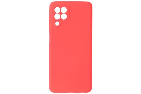 BAOHU Hoesje Geschikt voor de Samsung Galaxy A22 4G - Fashion Color Backcover Telefoonhoesje - Rood