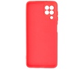 BAOHU Hoesje Geschikt voor de Samsung Galaxy A22 4G - Fashion Color Backcover Telefoonhoesje - Rood