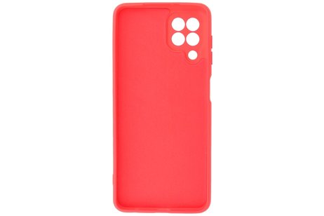 BAOHU Hoesje Geschikt voor de Samsung Galaxy A22 4G - Fashion Color Backcover Telefoonhoesje - Rood