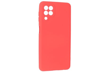 BAOHU Hoesje Geschikt voor de Samsung Galaxy A22 4G - Fashion Color Backcover Telefoonhoesje - Rood