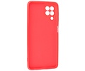BAOHU Hoesje Geschikt voor de Samsung Galaxy A22 4G - Fashion Color Backcover Telefoonhoesje - Rood