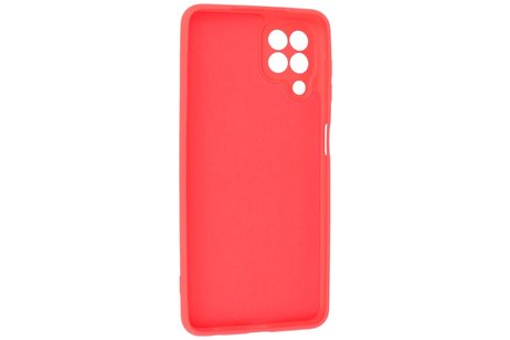 BAOHU Hoesje Geschikt voor de Samsung Galaxy A22 4G - Fashion Color Backcover Telefoonhoesje - Rood
