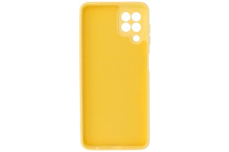 BAOHU Hoesje Geschikt voor de Samsung Galaxy A22 4G - Fashion Color Backcover Telefoonhoesje - Geel