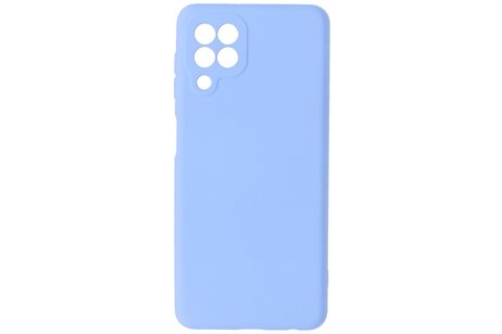BAOHU Hoesje Geschikt voor de Samsung Galaxy A22 4G - Fashion Color Backcover Telefoonhoesje - Paars