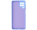 BAOHU Hoesje Geschikt voor de Samsung Galaxy A22 4G - Fashion Color Backcover Telefoonhoesje - Paars