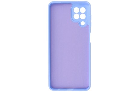 BAOHU Hoesje Geschikt voor de Samsung Galaxy A22 4G - Fashion Color Backcover Telefoonhoesje - Paars