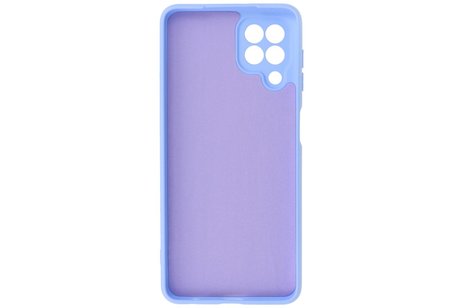 Hoesje Geschikt voor de Samsung Galaxy A22 4G - Fashion Color Backcover Telefoonhoesje - Paars