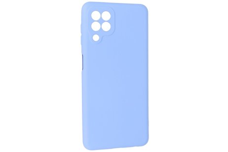 Hoesje Geschikt voor de Samsung Galaxy A22 4G - Fashion Color Backcover Telefoonhoesje - Paars