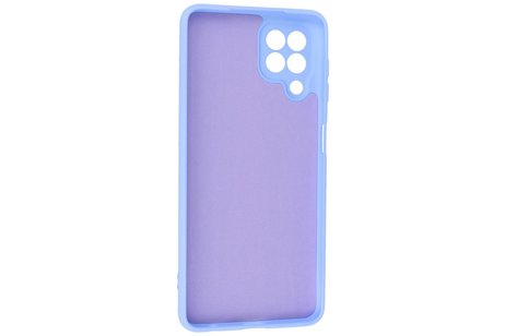 BAOHU Hoesje Geschikt voor de Samsung Galaxy A22 4G - Fashion Color Backcover Telefoonhoesje - Paars