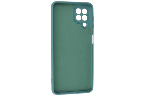 Hoesje Geschikt voor de Samsung Galaxy A22 4G - Fashion Color Backcover Telefoonhoesje - Donker Groen