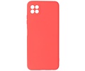 BAOHU Hoesje Geschikt voor de Samsung Galaxy A22 5G - Fashion Color Backcover Telefoonhoesje - Rood