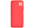 BAOHU Hoesje Geschikt voor de Samsung Galaxy A22 5G - Fashion Color Backcover Telefoonhoesje - Rood