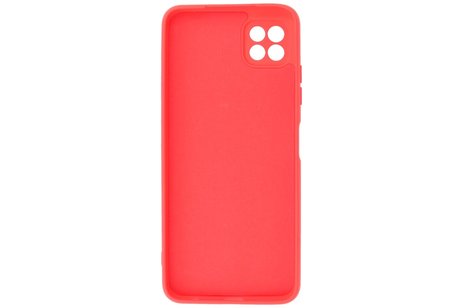 BAOHU Hoesje Geschikt voor de Samsung Galaxy A22 5G - Fashion Color Backcover Telefoonhoesje - Rood
