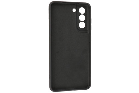 Hoesje Geschikt voor de Samsung Galaxy S21 FE - Fashion Color Backcover Telefoonhoesje - Zwart