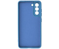 BAOHU Hoesje Geschikt voor de Samsung Galaxy S21 FE - Fashion Color Backcover Telefoonhoesje - Navy