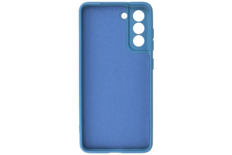 BAOHU Hoesje Geschikt voor de Samsung Galaxy S21 FE - Fashion Color Backcover Telefoonhoesje - Navy