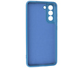 BAOHU Hoesje Geschikt voor de Samsung Galaxy S21 FE - Fashion Color Backcover Telefoonhoesje - Navy