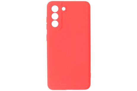 Hoesje Geschikt voor de Samsung Galaxy S21 FE - Fashion Color Backcover Telefoonhoesje - Rood