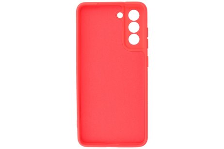 Hoesje Geschikt voor de Samsung Galaxy S21 FE - Fashion Color Backcover Telefoonhoesje - Rood