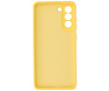BAOHU Hoesje Geschikt voor de Samsung Galaxy S21 FE - Fashion Color Backcover Telefoonhoesje - Geel