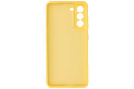 BAOHU Hoesje Geschikt voor de Samsung Galaxy S21 FE - Fashion Color Backcover Telefoonhoesje - Geel