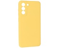 BAOHU Hoesje Geschikt voor de Samsung Galaxy S21 FE - Fashion Color Backcover Telefoonhoesje - Geel