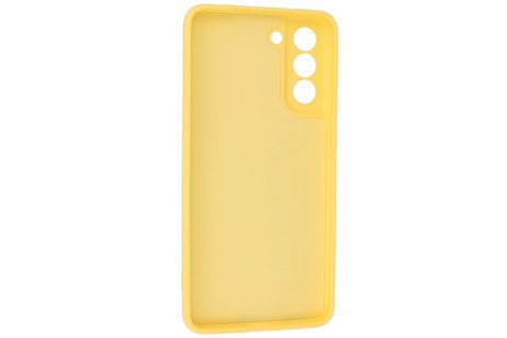 BAOHU Hoesje Geschikt voor de Samsung Galaxy S21 FE - Fashion Color Backcover Telefoonhoesje - Geel