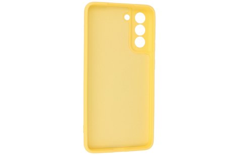 Samsung Galaxy S21 FE Hoesje Fashion Backcover Telefoonhoesje Geel