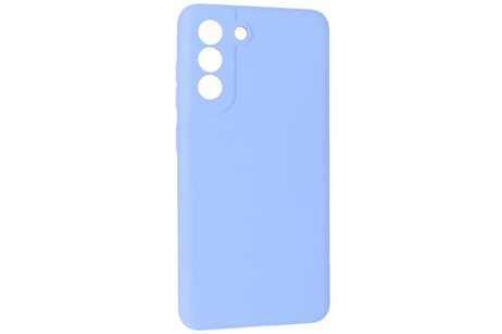 BAOHU Hoesje Geschikt voor de Samsung Galaxy S21 FE - Fashion Color Backcover Telefoonhoesje - Paars