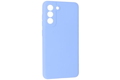 Hoesje Geschikt voor de Samsung Galaxy S21 FE - Fashion Color Backcover Telefoonhoesje - Paars