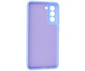 Hoesje Geschikt voor de Samsung Galaxy S21 FE - Fashion Color Backcover Telefoonhoesje - Paars