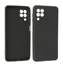 BAOHU Samsung Galaxy A22 4G Hoesje Fashion Backcover Telefoonhoesje Zwart