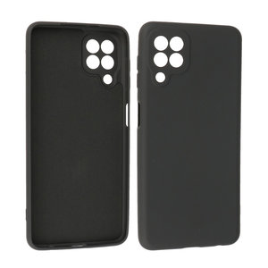 BAOHU Hoesje Geschikt voor de Samsung Galaxy A22 4G - Fashion Color Backcover Telefoonhoesje - Zwart