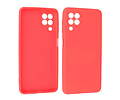 BAOHU Hoesje Geschikt voor de Samsung Galaxy A22 4G - Fashion Color Backcover Telefoonhoesje - Rood