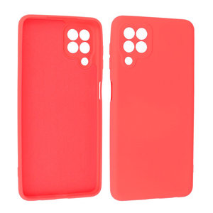 BAOHU Hoesje Geschikt voor de Samsung Galaxy A22 4G - Fashion Color Backcover Telefoonhoesje - Rood