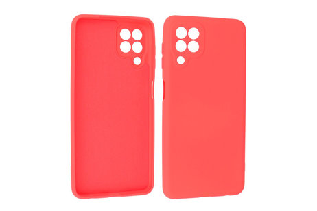 BAOHU Hoesje Geschikt voor de Samsung Galaxy A22 4G - Fashion Color Backcover Telefoonhoesje - Rood