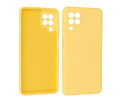 BAOHU Hoesje Geschikt voor de Samsung Galaxy A22 4G - Fashion Color Backcover Telefoonhoesje - Geel