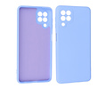 Hoesje Geschikt voor de Samsung Galaxy A22 4G - Fashion Color Backcover Telefoonhoesje - Paars