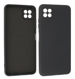 BAOHU Samsung Galaxy A22 5G Hoesje Fashion Backcover Telefoonhoesje Zwart