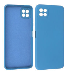 BAOHU Samsung Galaxy A22 5G Hoesje Fashion Backcover Telefoonhoesje Navy